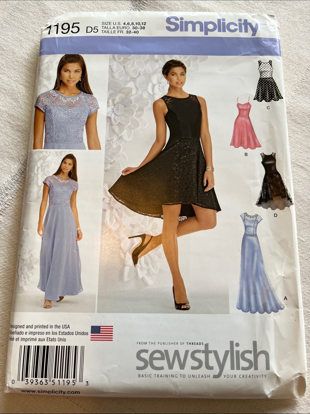 Simplicity 1195 Sewing Pattern For Women Multiple Style Variations Sizes 4-12